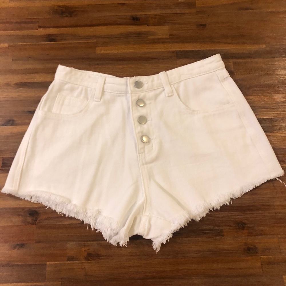 Chelsea & Violet Denim White Shorts